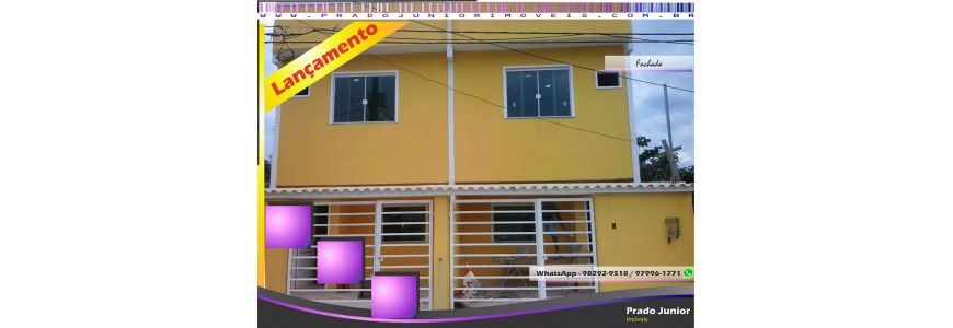 Casas Duplex com entrada Independente, 2 quartos.